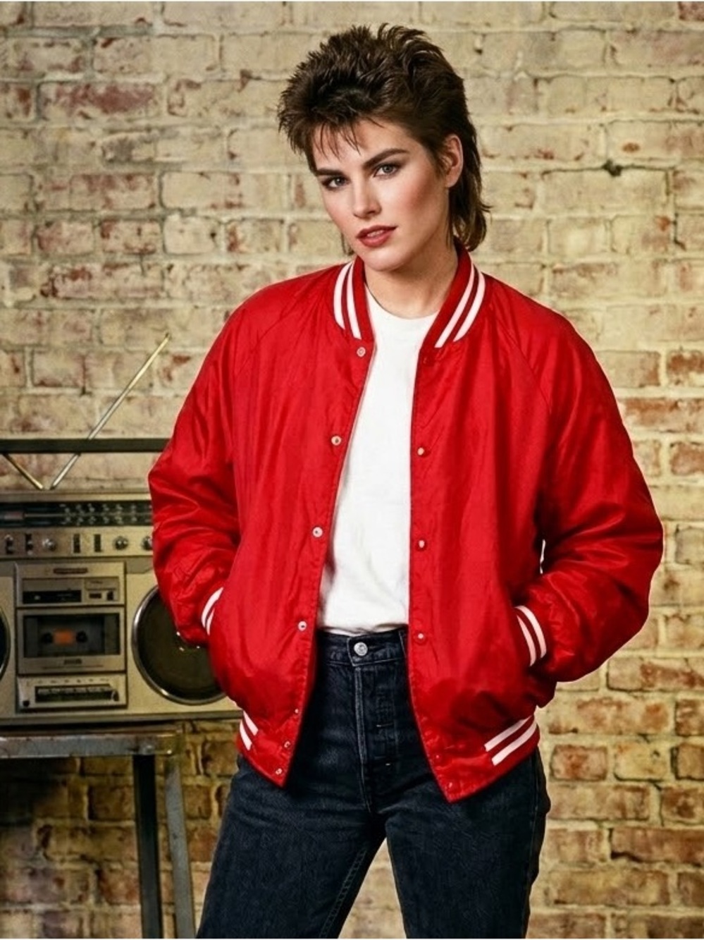 Vintage Retro 70's-90's Sears Brand Bomber Varsity Jacket in Excellent condition